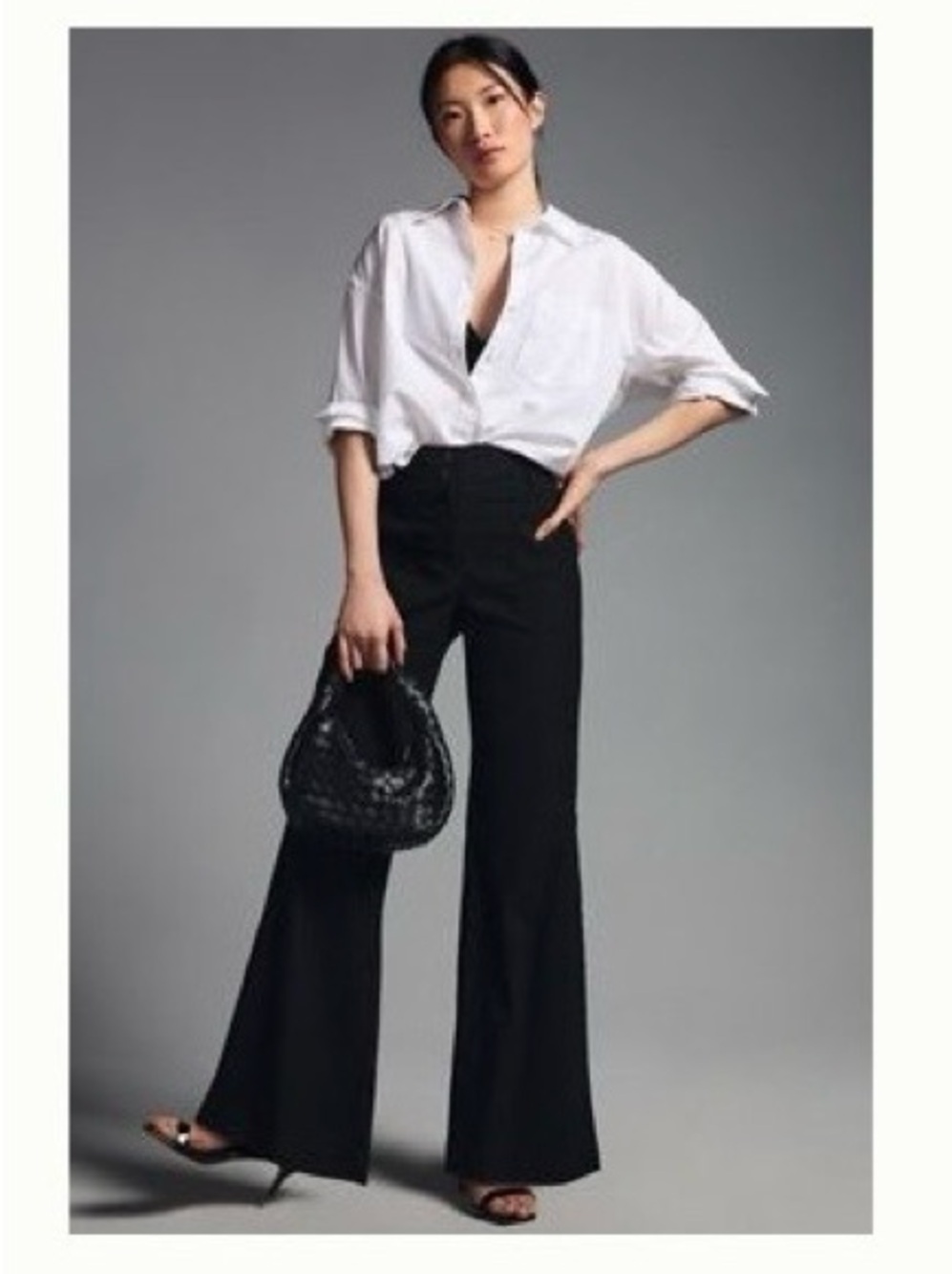 Anthropologie Maeve Naomi High-Waist Wide-Leg Ponte Pants - Women's